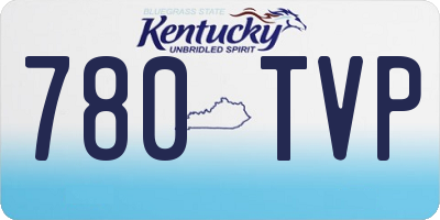 KY license plate 780TVP