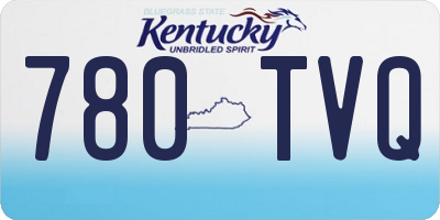 KY license plate 780TVQ