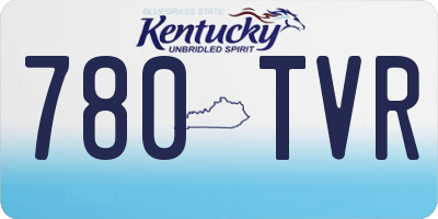 KY license plate 780TVR