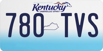 KY license plate 780TVS