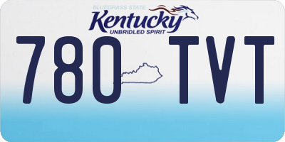 KY license plate 780TVT
