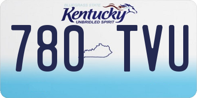 KY license plate 780TVU