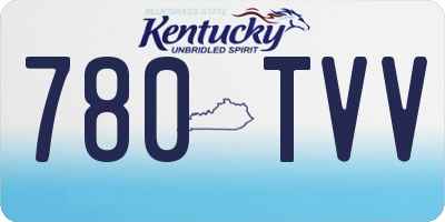 KY license plate 780TVV