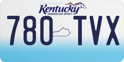 KY license plate 780TVX