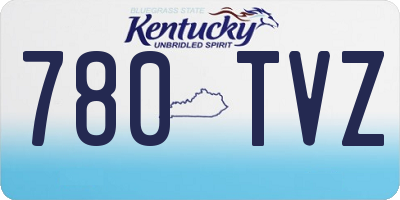 KY license plate 780TVZ