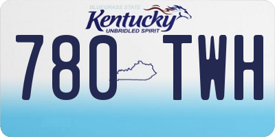 KY license plate 780TWH
