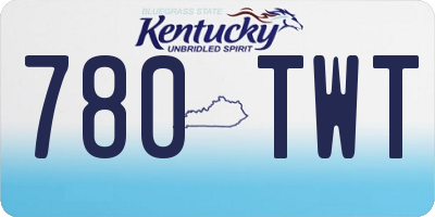 KY license plate 780TWT