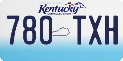 KY license plate 780TXH