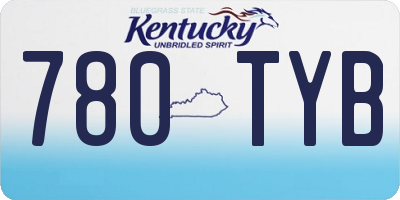 KY license plate 780TYB