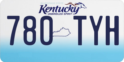 KY license plate 780TYH