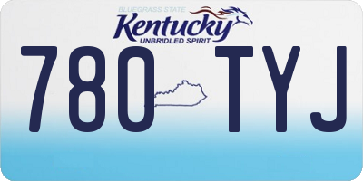 KY license plate 780TYJ