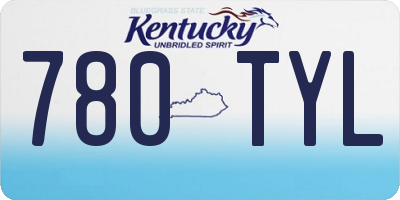 KY license plate 780TYL