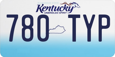 KY license plate 780TYP
