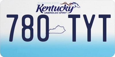 KY license plate 780TYT