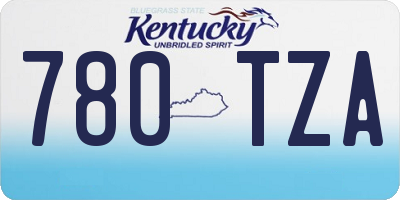 KY license plate 780TZA