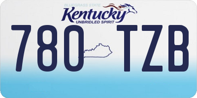 KY license plate 780TZB