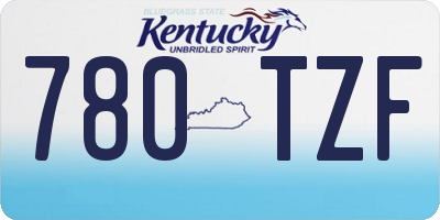 KY license plate 780TZF