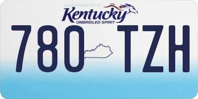 KY license plate 780TZH