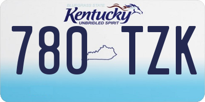 KY license plate 780TZK