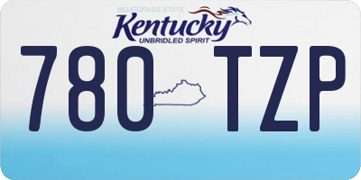 KY license plate 780TZP