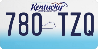 KY license plate 780TZQ