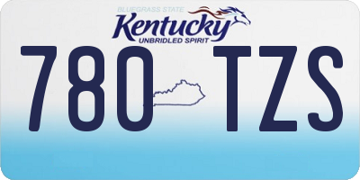 KY license plate 780TZS