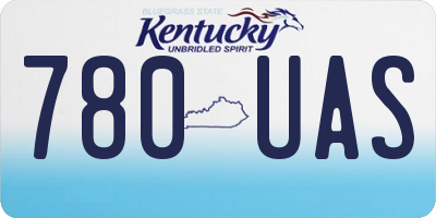 KY license plate 780UAS