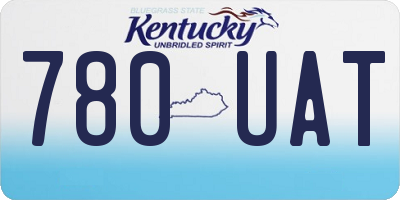 KY license plate 780UAT