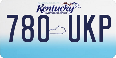 KY license plate 780UKP