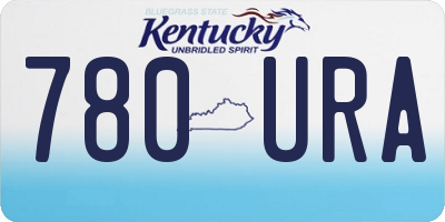KY license plate 780URA