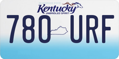 KY license plate 780URF