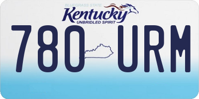 KY license plate 780URM