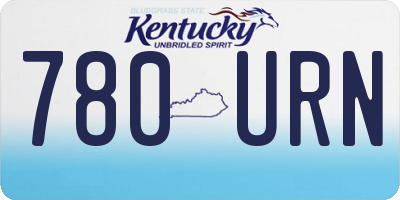 KY license plate 780URN