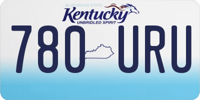 KY license plate 780URU