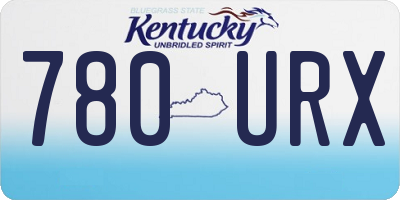 KY license plate 780URX