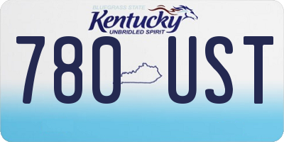 KY license plate 780UST