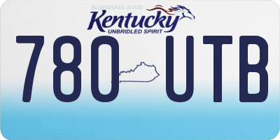 KY license plate 780UTB