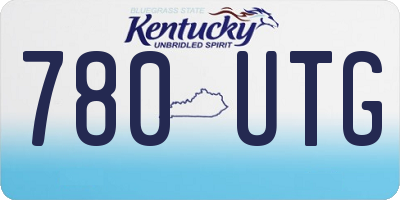 KY license plate 780UTG
