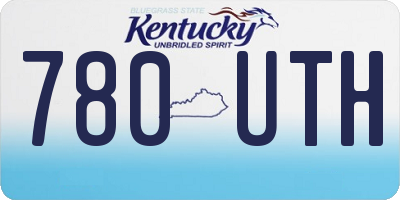 KY license plate 780UTH