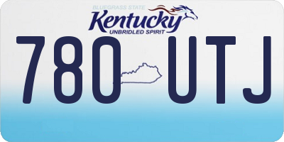 KY license plate 780UTJ