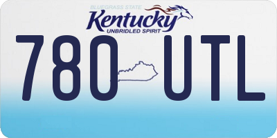 KY license plate 780UTL