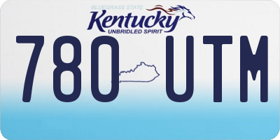 KY license plate 780UTM
