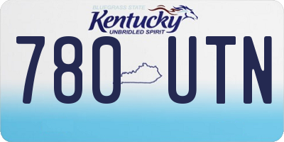 KY license plate 780UTN