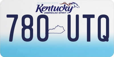 KY license plate 780UTQ