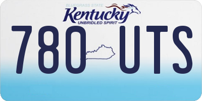 KY license plate 780UTS