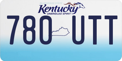KY license plate 780UTT