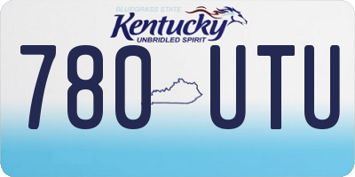 KY license plate 780UTU