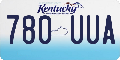 KY license plate 780UUA
