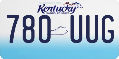 KY license plate 780UUG