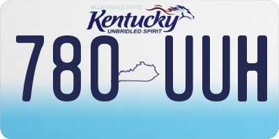 KY license plate 780UUH